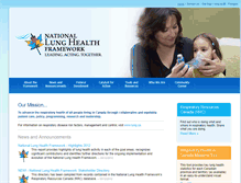 Tablet Screenshot of lunghealthframework.ca